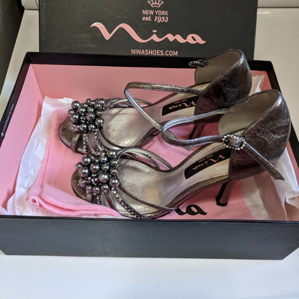 Silver Nina Shoes